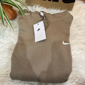 Nike Club Hoody Swoosh Khaki Tan Hoodie